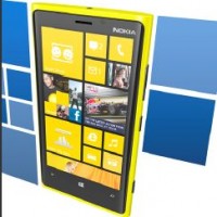 Abbild eines Nokia Lumia WindowsPhone mit Kacheln.