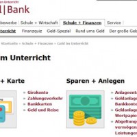 Screenshot Schulbank Webseite Homepage
