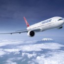 Flugzeug und Flugtickets der Turkish Airline